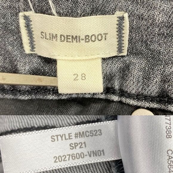Madewell Women's Slim Demi-Boot Jeans in Hayford Wash Cropped Fit  |   Size:  28 - Picture 13 of 15
